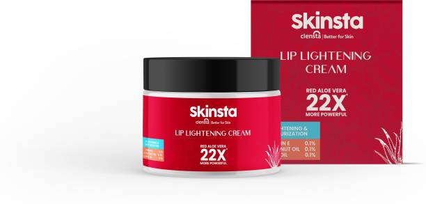 Clensta Lip Lightening Cream Infused With Vitamin E, Coconut & Olive Oil| 10 gm |For Him Red Aloe vera