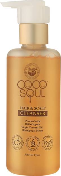 Coco Soul Shampoo with Coconut Ayurveda Silicones and Mineral Oil for Strong Black Hair