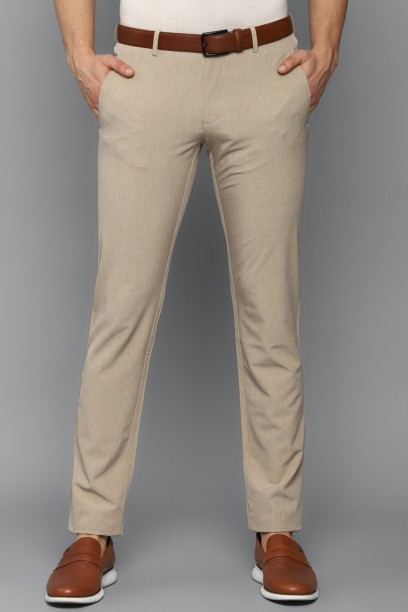 Stylish Grey Viscose Rayon Solid Formal Trousers For Men