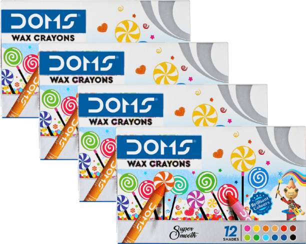 Kartual Birthday Return Gift For Kids In Bulk | Wax Crayon 12 Shades/Colour For Drawing