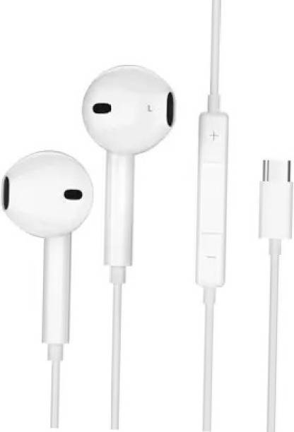 G2L White Wired Earphone Type-C Jack Audio high bass HD Sound Earphone Wired Headset