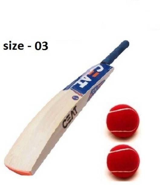 Creative Corner ceat junior size-03 (bat +2ball ) Poplar Willow Cricket  Bat