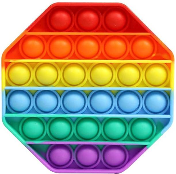 Aseenaa Pop It Fidget Toys | Octagone Rainbow | Pack Of...