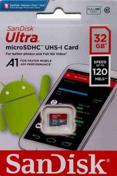 SanDisk MICRO SD CARD 32 GB MicroSDHC Class 10 120 MB/s...