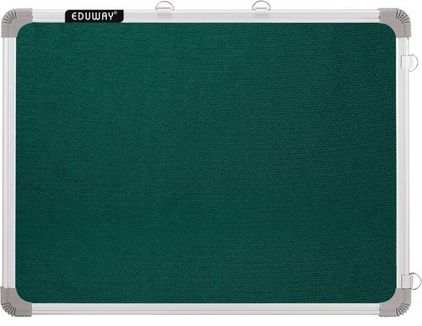 Eduway 2x2 ft Green Notice Board / Pin Up Display Board with 30 pins for School, Office Notice Board