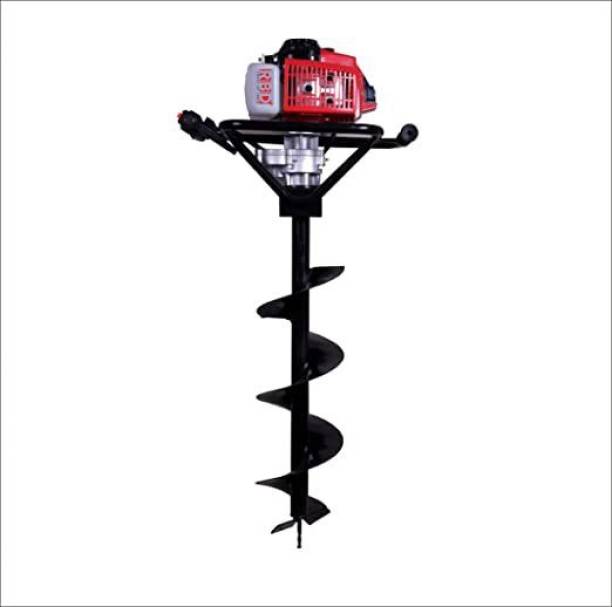 RBD Heavy Duty Earth Auger 52 CC Engine with 8 Inch &amp; 12 Inch Drill Digger PDM-52 Angle Drill
