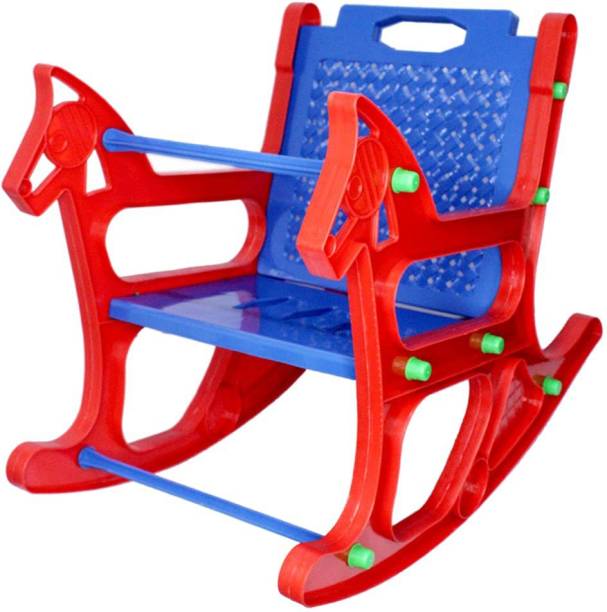SHIZA Duck Red Blue Chair for kids Plastic Rocking Chair Plastic 1 Seater Rocking Chairs