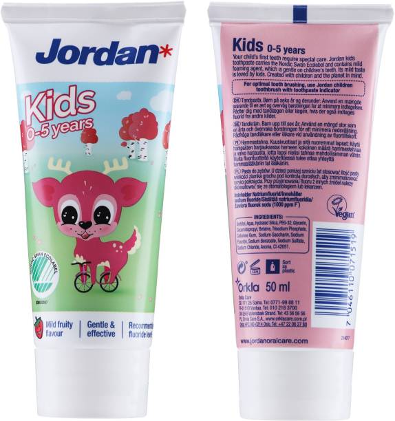 Jordan Junior Toothpaste 0-5 years 50ml Kids Toothpaste...