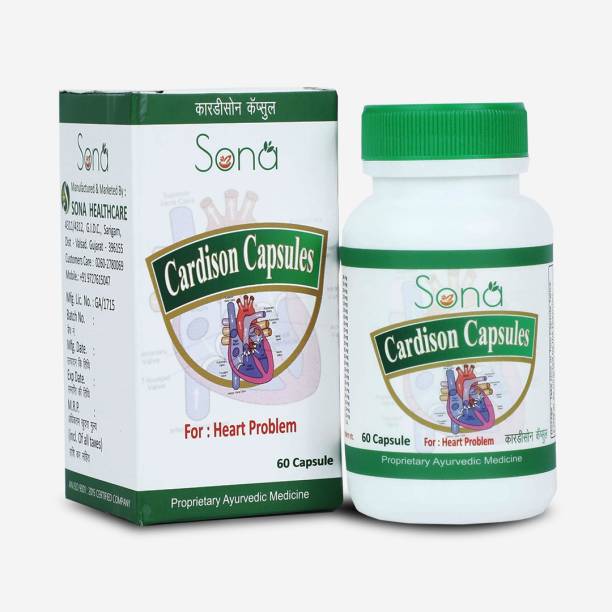 SONA HEALTH CARE Cardison Ayurvedic Capsule for Heart care 60 capsule(Pack of 1)