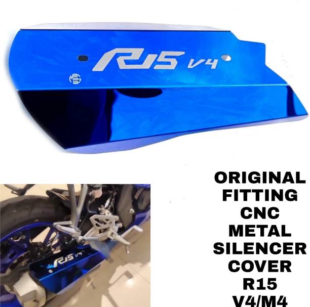 imad SILENCER COVER V4/M4 BLUE Bike Exhaust Heat Shield