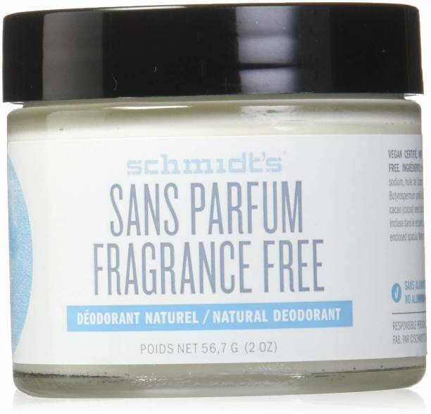 schmidt's Natural Deodorant - Fragrance-Free Deodorant Cream  -  For Men & Women