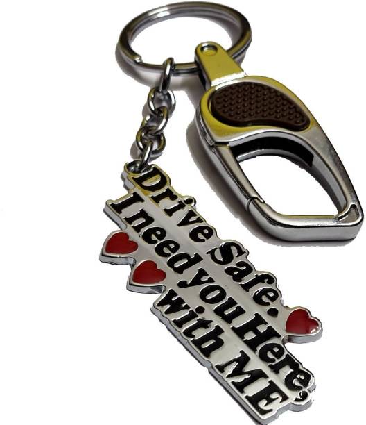 knssi Drive Safe Metal Keychain for Gifting with super strong huck Key Chain