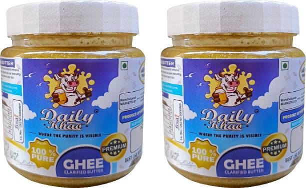 Daily Khao Pure Desi bengali ghee 250ml (pack of 2) Ghee 500 ml Plastic Bottle