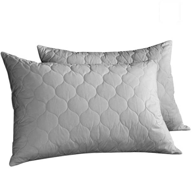LA VERNE QUILTED Microfibre Solid Sleeping Pillow Pack of 2