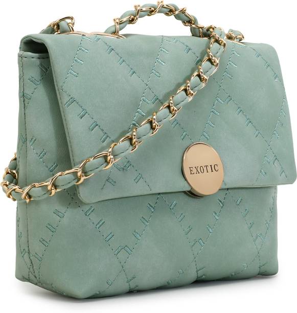 Green Women Sling Bag Price in India