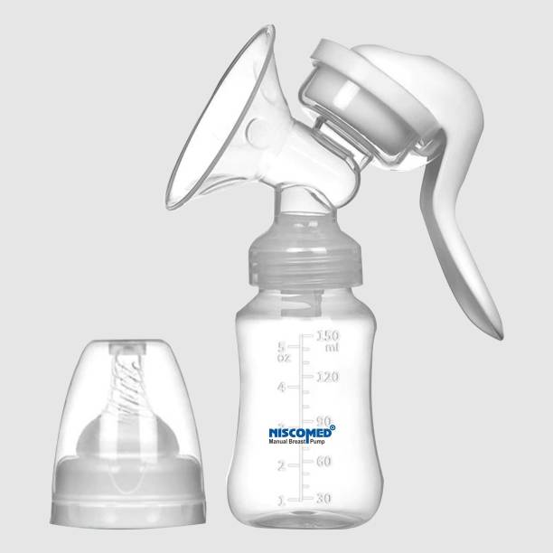 NISCOMED Manual First Feed Manual Breast Pump Most Safe and Comfortable Feeding Breast Pump Silicone for Breastfeeding Pump Mother  - Manual Price in India
