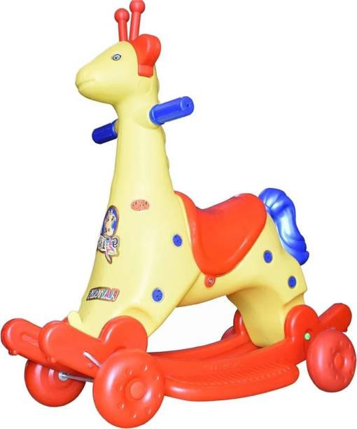 Myhoodwink Royal Giraffe Ride On Toy For Boys And Girls Kids Rideons & Wagons Non Battery Operated Ride On