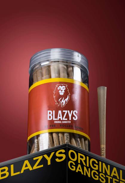 original gangster Blazy Jar Straightlined King Size 14 gsm Paper Roll