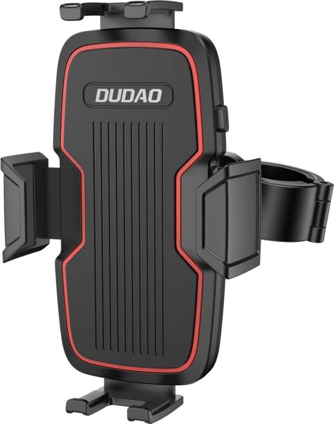 DUDAO Anti Shake & Stable Cradle Clamp 360° Rotational 4 Corner Lock Auto Lock Button Bike Mobile Holder