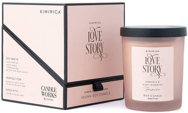 KIMIRICA Love Story Scented Candle Plant Based Vegan Luxury Soy Wax for Home Decor Candle