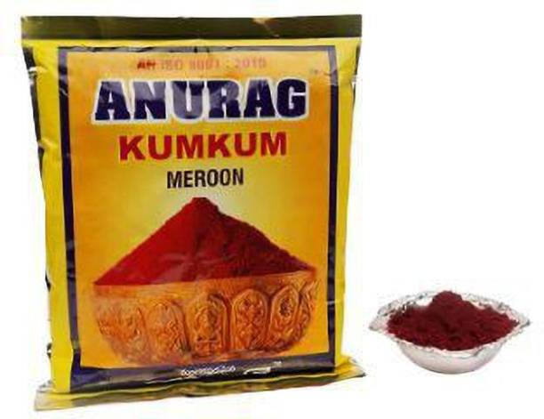 Anurag Meroon Kumkum Chemical-Free Natural 250 G