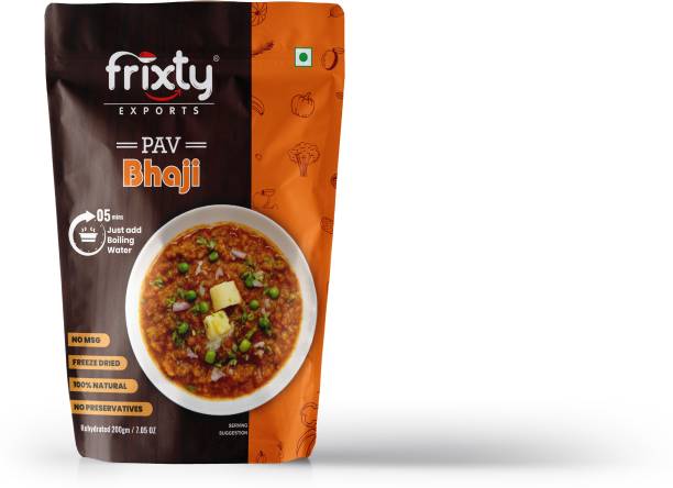 Frixty Exports Frixty Pav Bhaji, Ready to Eat, Freze DriedFood 50 g