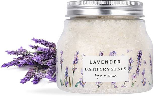 KIMIRICA Lavender 100% Vegan Bath Salt For Body Spa, Relaxation and Pain Relief (300g)