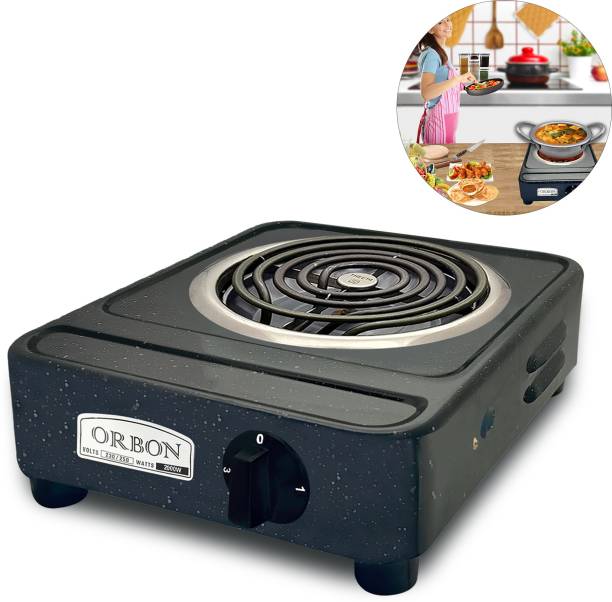 Orbon Bangalore 2000 Watts Electric G Coil Radiant Cooking Stove | Induction Cooktop Electric Cooking Heater