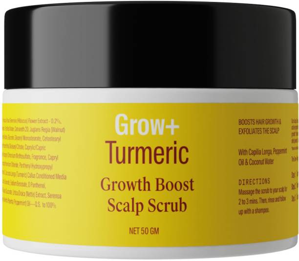 ARATA Grow+ Turmeric Scalp Scrub|Reduces Hair Loss|Clears Buildup|Plant Based