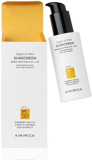 KIMIRICA Sunscreen Body Lotion With Carrot Extract , Goodness of Raspberry Seed Oil - SPF 50 SPF PA+++