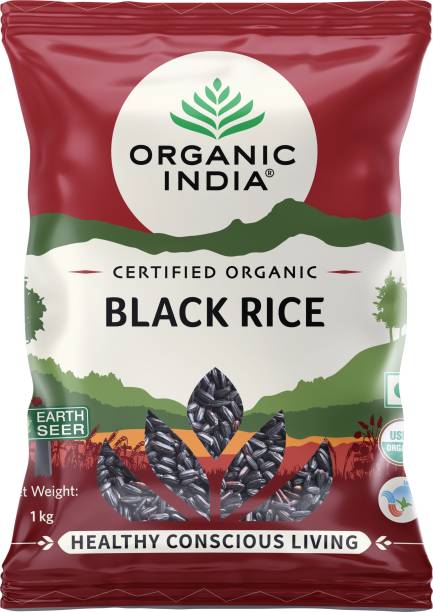ORGANIC INDIA Black Rice Black Black Rice (Long Grain, Raw)