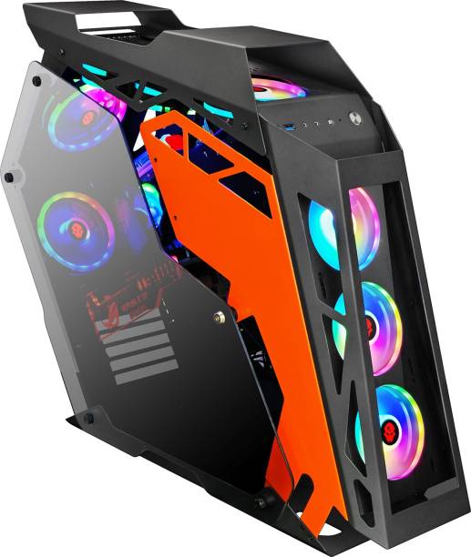ENTWINO WARRIOR Gaming Cabinet,Supports 7 RGB Fans,Tempered Glass,NO Fans & Power Supply Full Tower Premium Gaming CPU Case Cabinet