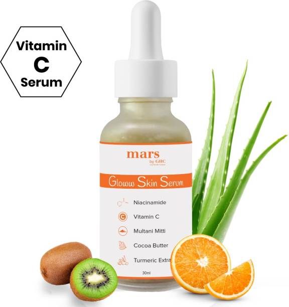 mars by GHC Vitamin C Face Serum | Glowing Skin | Day & Night Serum for Dry Skin & Face Glow
