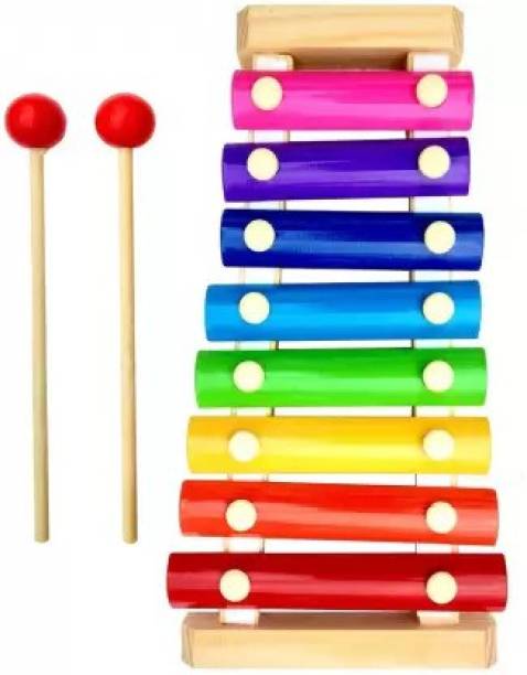 Kishore collection ECO Friendly Wooden Xylophone Kids First Musical Sound Instrument Toys