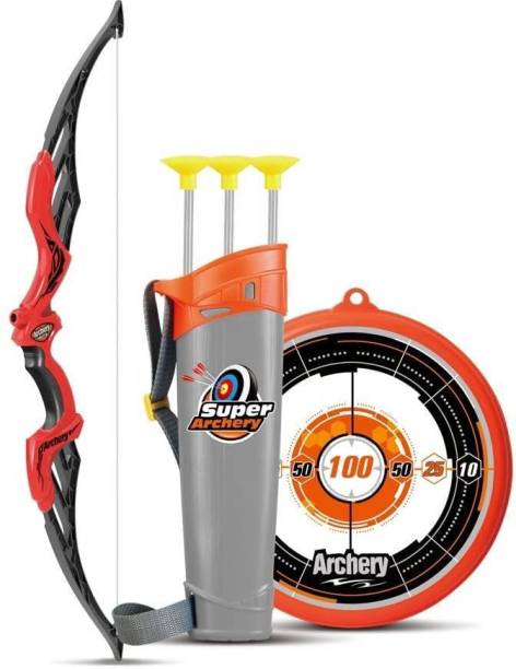 Planet of Toys Heavy Duty Bow and Arrow Set for Kids Age 5 -12 Years Old - Outdoor Target Game Archery