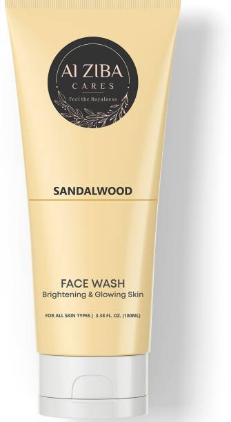 ALZIBA CARES "Sandalwood Brightening & Glowing Facewash with Sandal & Castor oil Extract - 100ML " Face Wash