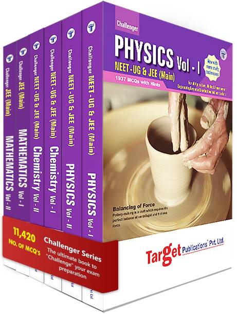 JEE Main Challenger PCM Books | JEE 2021 Books For Engineering Exam | Chapterwise MCQs With Solutions | Physics, Chemistry, Maths Study Material With Previous Year Question Paper | 6 Books