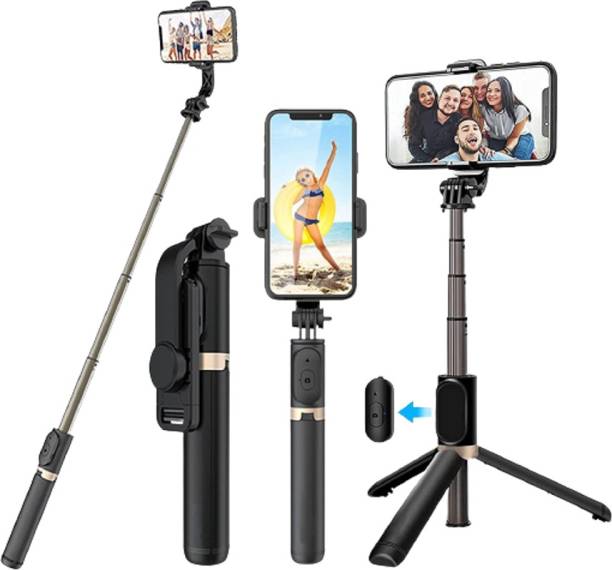 Zety selfie stick bluetooth remote 360 Degree Rotated Pack of 1 Bluetooth Selfie Stick