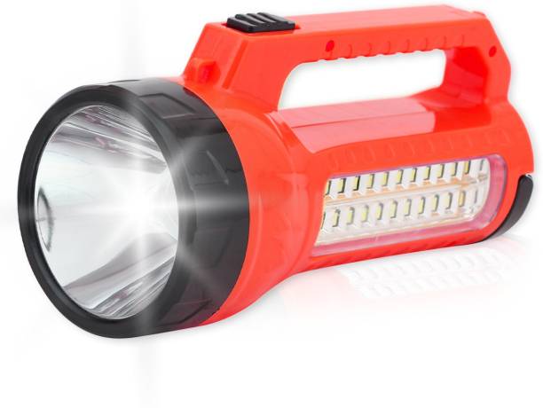 Pick Ur Needs Solar Premium Quality Led Rechargeable Torch 30 Watt + 24 SMD Side Light 4 hrs Torch Emergency Light