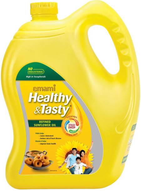 EMAMI Healthy & Tasty Refined Sunflower Oil Can