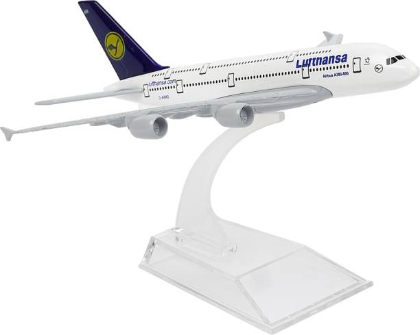 FAVHOME Lufthansa Airbus A380 16cm Metal Die-Cast Airplane Model