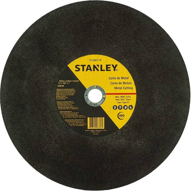 STANLEY STA8011R-INPRM1 STANLEY STA8011R-INPRM1 STANLEY STA8011R-IN 355 x 3 x 25.4 mm Chop Saw Cutting Wheel for cutting Metal-3mm thickness (50 Pieces Box) Metal Cutter
