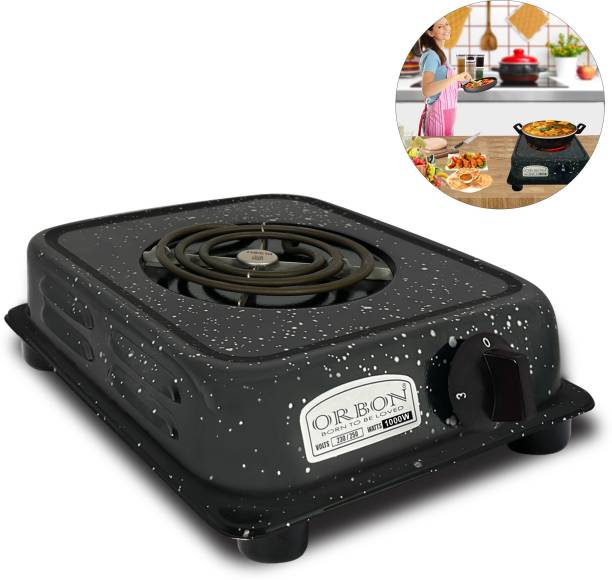 Orbon 1000 Watt Electric G Coil Radiant Cooking Stove | Hot Plate | Induction Cooktop Electric Cooking Heater