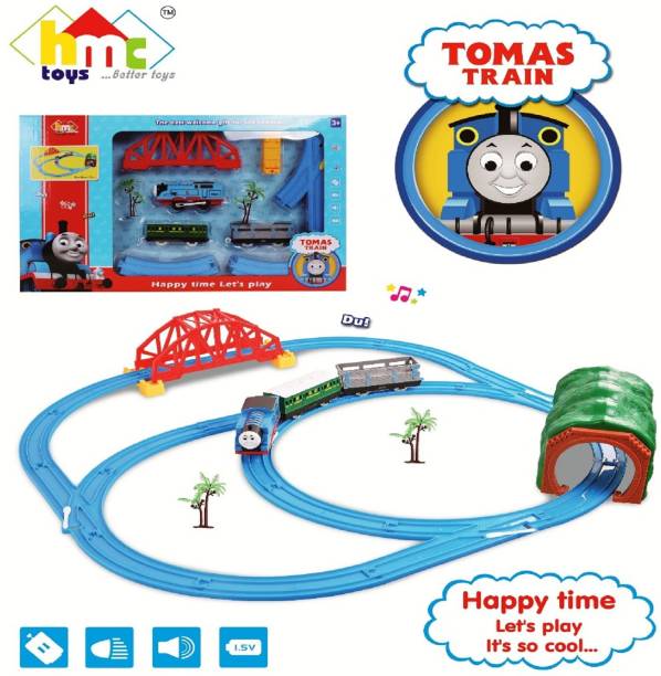 KTRS Tomas Train Toys Track Set for Kids with Thomas Cartoon Combination Medium