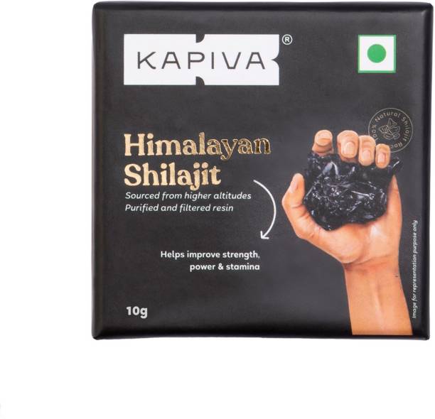 Kapiva Himalayan Shilajit Resin|Rich in Fulvic Acid|For Strength, Power & Stamina|10g