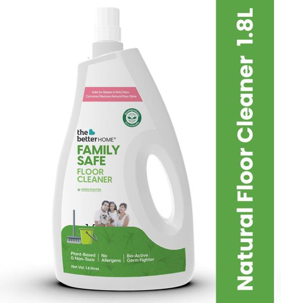 The Better Home Natural Floor Cleaner Liquid (1.8 Litres) |Non Toxic Bio-Active Germ Fighter Lemon