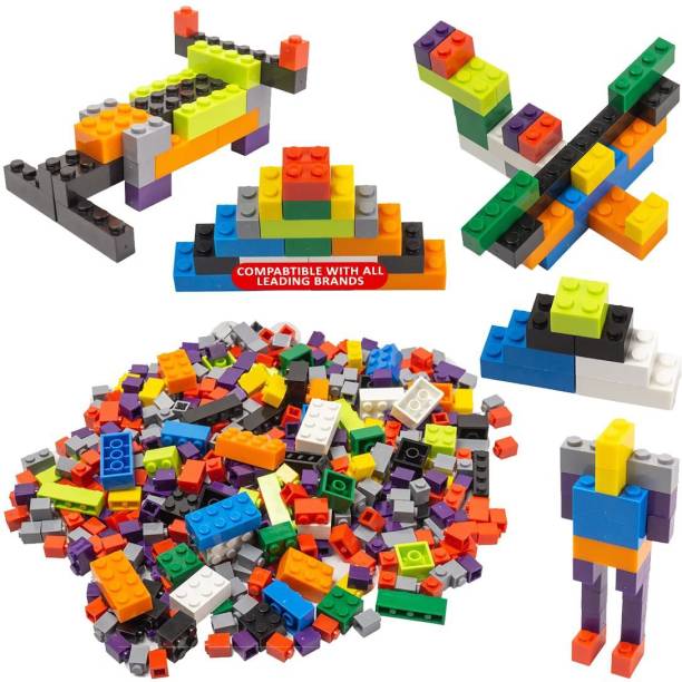 Wembley Building Blocks Brick Game for Kids Creative Learning Toys 500Pcs - BIS Approved