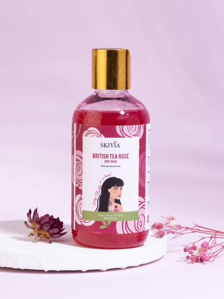 SKIVIA British Tea Rose Body Wash| Hydrates & Clears Clogged Pores | For All Skin Types