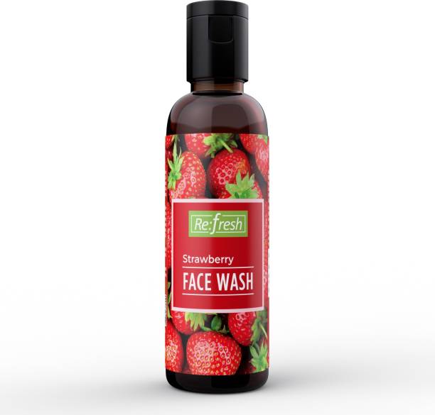 Refresh Strawberry Fruit Cleansing , Hydrates Moisturises and Soothes Skin Face Wash