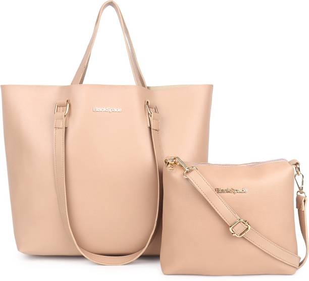 Women Beige Tote Price in India